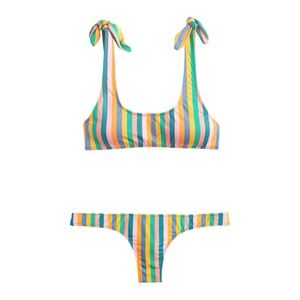 J Crew Playa Nantucket tie-shoulder bikini